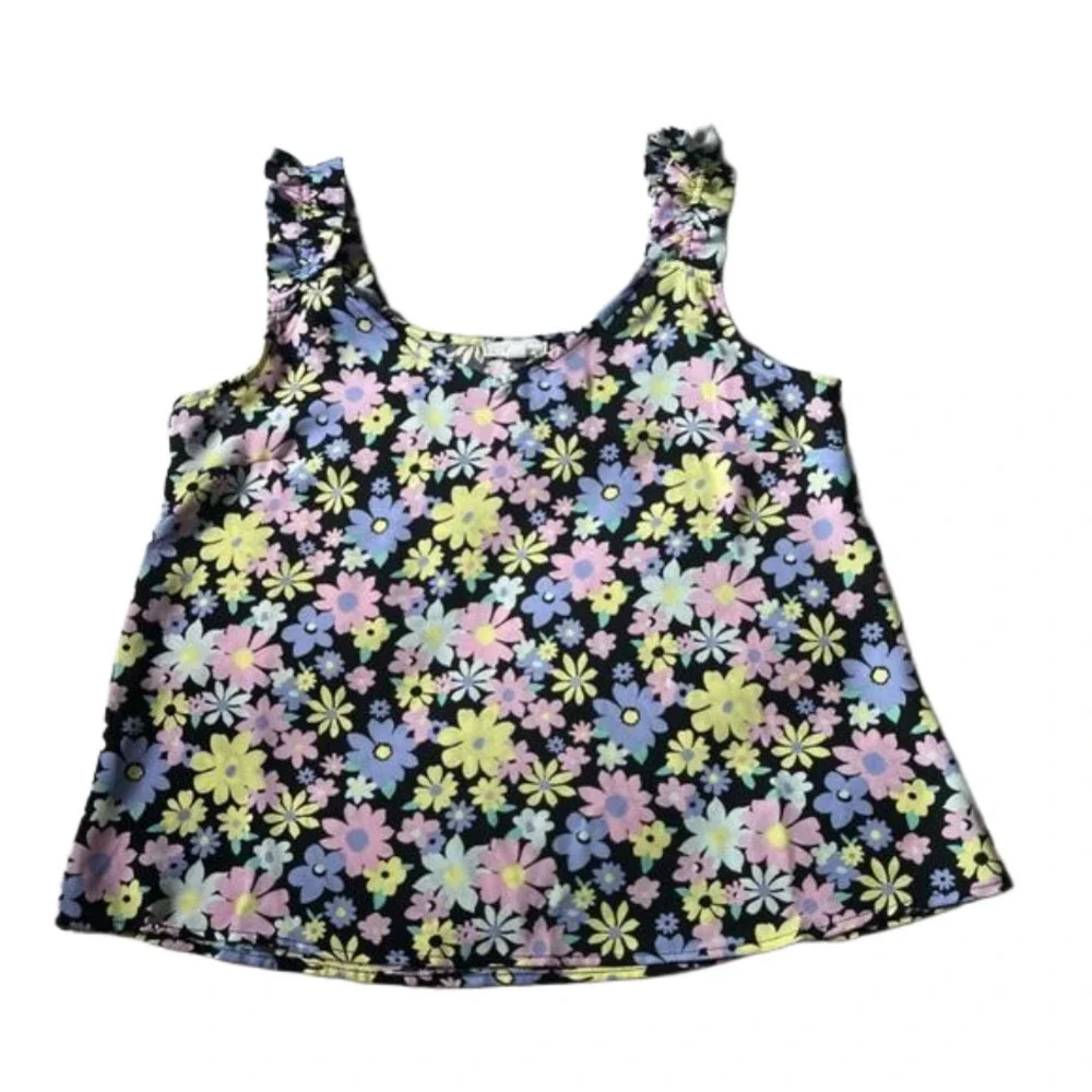 Mine Feeling Like Floral Shift Top Women’s Size Medium